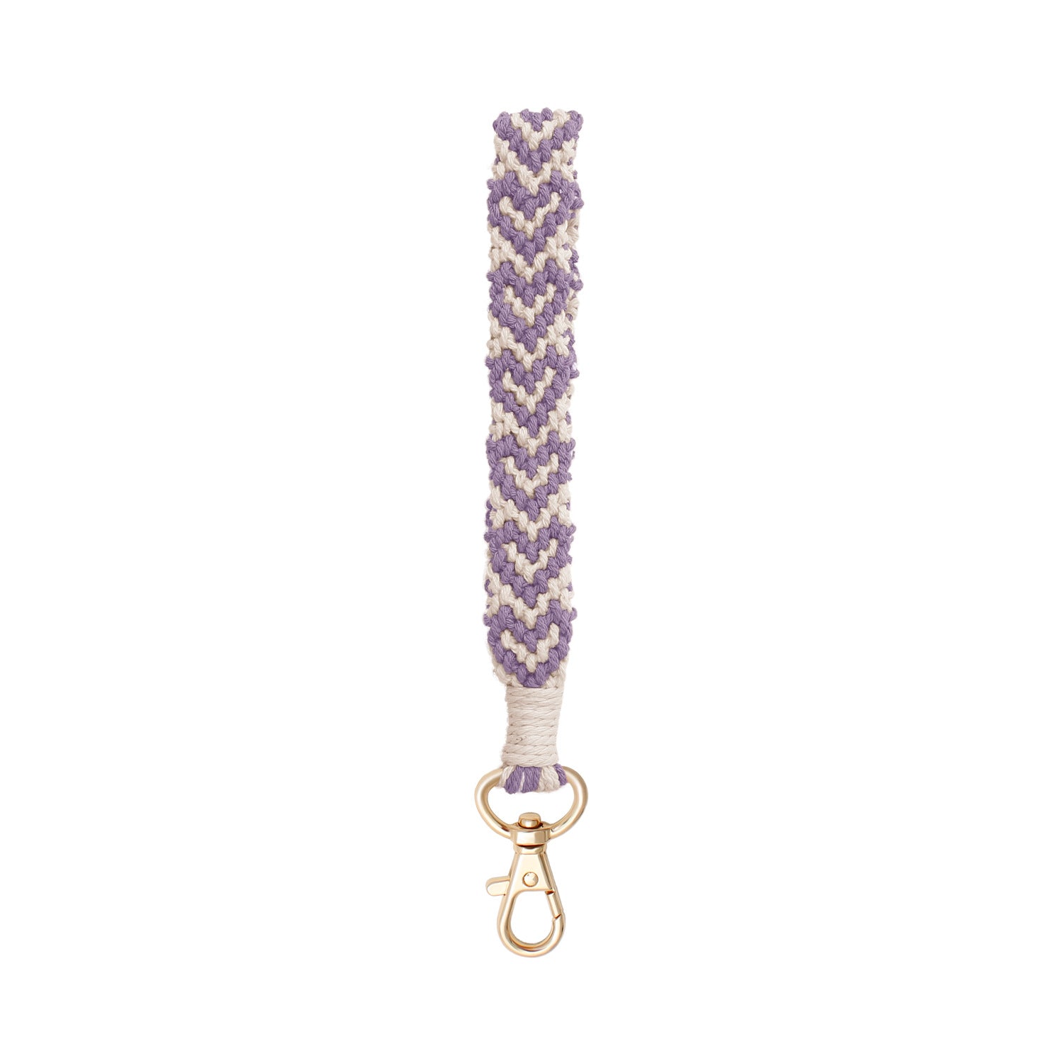Wholesale Heart Shape Love Handwoven Cotton Rope Wrist Keychain Zinc Alloy Valentine's Day